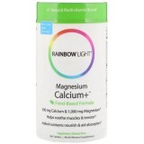 Магній Кальцій + Magnesium Calcium + Food-Based Formula Rainbow Light 180 таблеток
