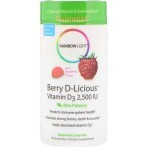Вітамін D3 смак малини Berry D-Licious Rainbow Light 2500 МО 50 желейних цукерок: ціни та характеристики