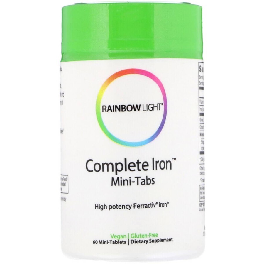 Залізо Complete Iron Rainbow Light 60 міні таблеток: ціни та характеристики