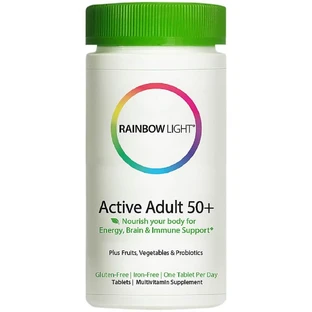 Мультивитамины для взрослых Active Adult 50+ Rainbow Light 50 таблеток