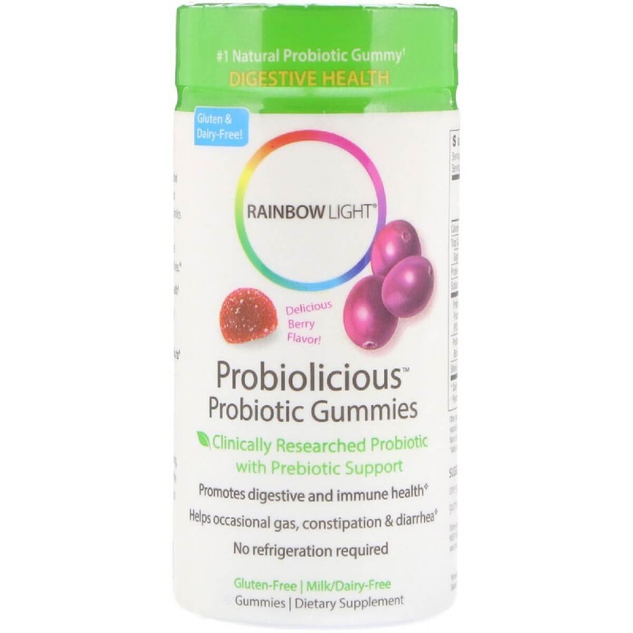 Пробіотики Probiolicious Rainbow Light 60 жувальних цукерок: ціни та характеристики