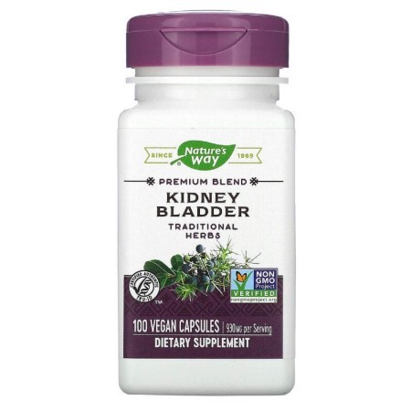 Поддержка почек и мочевого пузыря Kidney Bladder Nature's Way 465 мг 100 капсул