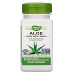 Алоэ Вера с фенхелем 140 мг Aloe Latex with Fennel Nature's Way 100 вегетарианских капсул: цены и характеристики