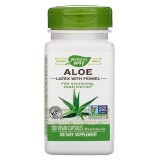 Алоэ Вера с фенхелем 140 мг Aloe Latex with Fennel Nature's Way 100 вегетарианских капсул