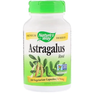 Корень астрагала Astragalus Root Nature's Way 470 mg 100 Капсул