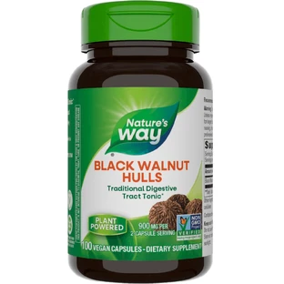 Черный орех Black Walnut Hulls Nature's Way 500 мг 100 Капсул