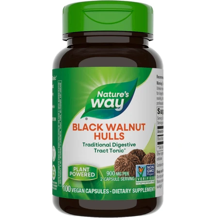 Черный орех Black Walnut Hulls Nature's Way 500 мг 100 Капсул: цены и характеристики