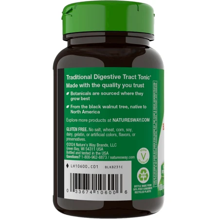 Черный орех Black Walnut Hulls Nature's Way 500 мг 100 Капсул: цены и характеристики