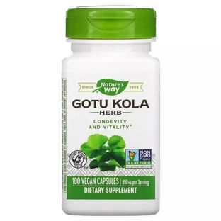 Готу кола 950 мг Gotu Kola Nature's Way 100 вегетарианских капсул