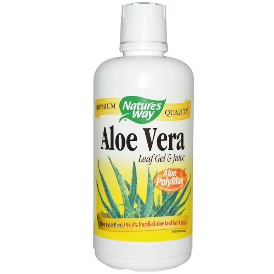 Алоэ Вера листовой гель и сок Aloe Vera Leaf Gel & Juice Nature's Way 1000 мл: цены и характеристики
