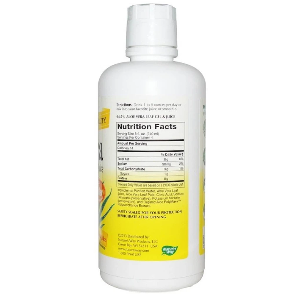 Алоэ Вера листовой гель и сок Aloe Vera Leaf Gel & Juice Nature's Way 1000 мл: цены и характеристики