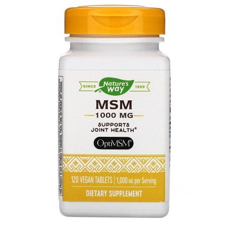 МСМ 1000 мг Opti MSM Nature's Way 120 вегетаріанських таблеток
