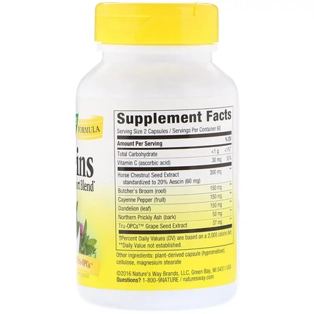 Підтримка вен Leg Veins Support Blend Nature's Way 120 капсул: ціни та характеристики