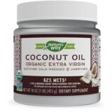 Органічне кокосове масло першого віджиму Organic Coconut Oil Extra Virgin Nature's Way 453 г
