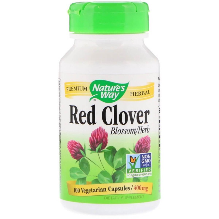 Красный клевер Red Clover Nature's Way 400 мг 100 Вегетарианских Капсул: цены и характеристики