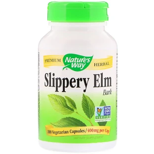 Скользкий вяз Slippery Elm Bark Nature's Way 400 мг 100 капсул