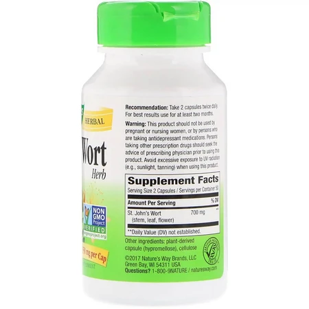 Звіробій St. John's Wort Nature's Way 350 мг 100 капсул: ціни та характеристики
