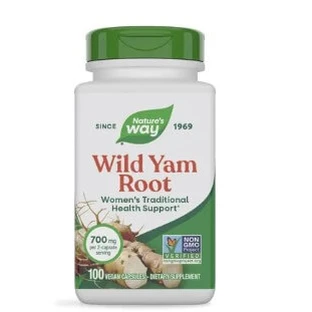 Дикий ямс Nature's Way Wild Yam, 100 капсул
