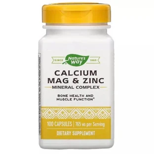 Минеральный комплекс Кальций Магний Цинк 765 мг Calcium Mag & Zinc Mineral Complex Nature's Way 100 капсул