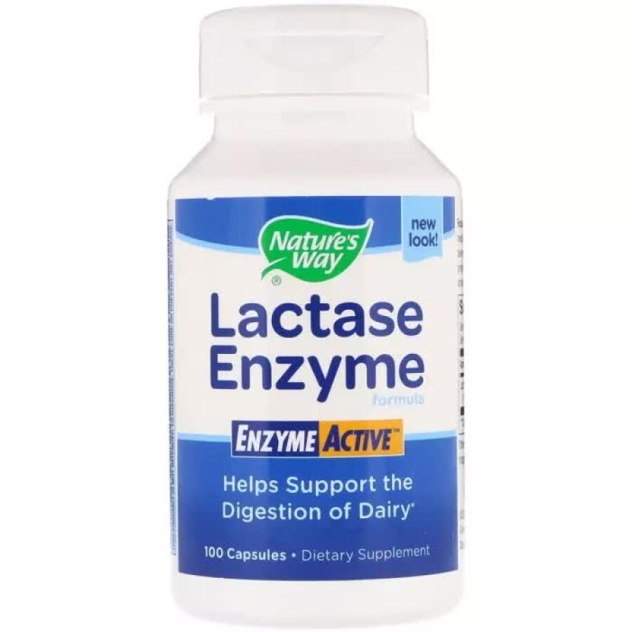 Формула ферменту лактази Lactase Enzyme Formula Nature's Way 100 капсул: ціни та характеристики