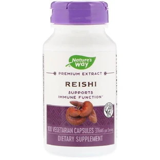 Грибы Рейши Reishi Standardized Nature's Way 376 mg 100 Капсул