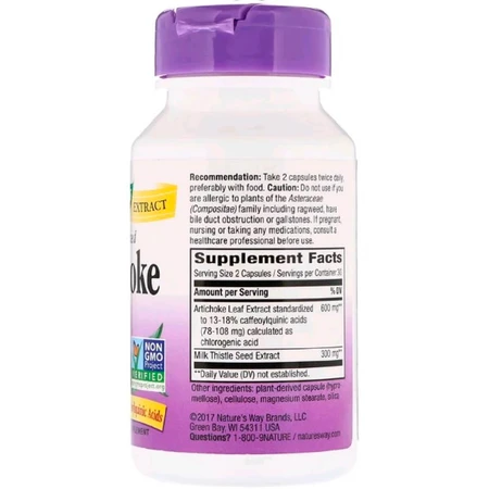 Артишок Artichoke Standardized Nature's Way 60 Капсул: цены и характеристики
