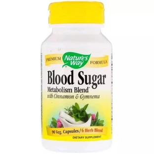 Травы для снижения сахара Blood Sugar Nature's Way 90 Капсул