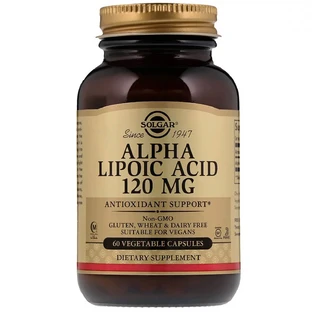 Альфа ліпоєва кислота Alpha Lipoic Acid Solgar 120 мг 60 капсул
