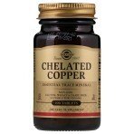 Хелатна мідь Chelated Copper Solgar 100 таблеток: ціни та характеристики