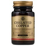 Хелатная медь Chelated Copper Solgar 100 таблеток