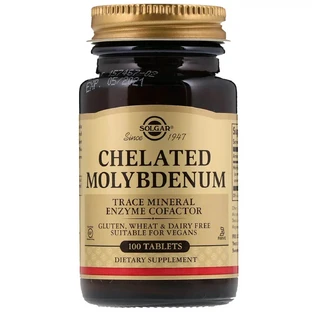 Молібден Хелат Chelated Molybdenum Solgar 100 таблеток