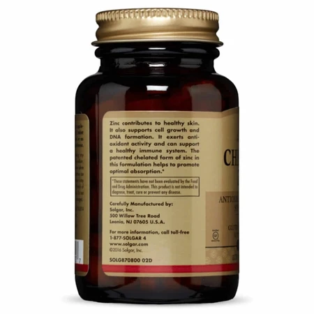 Цинк хелат Chelated Zinc Solgar 250 таблеток: ціни та характеристики