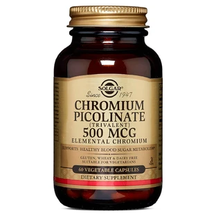Хром пиколинат Chromium Picolinate Solgar 500 мкг 60 капсул