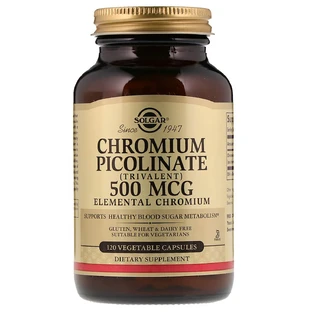Хром пиколинат Chromium Picolinate Solgar 500 мкг 120 капсул