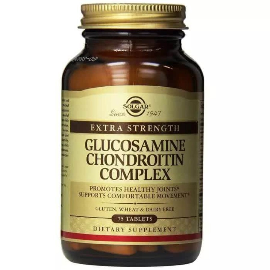 Глюкозамин и Хондроитин (Комплес) Glucosamine Chondroitin Solgar 75 таблеток: цены и характеристики