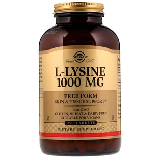 Лизин 1000 мг L-Lysine Solgar 250 таблеток