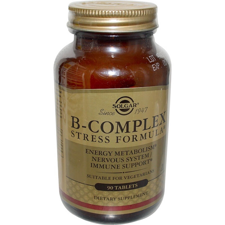 B-Комплекс от стресса B-Complex Stress Formula Solgar 90 таблеток: цены и характеристики