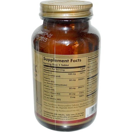 B-Комплекс от стресса B-Complex Stress Formula Solgar 90 таблеток: цены и характеристики
