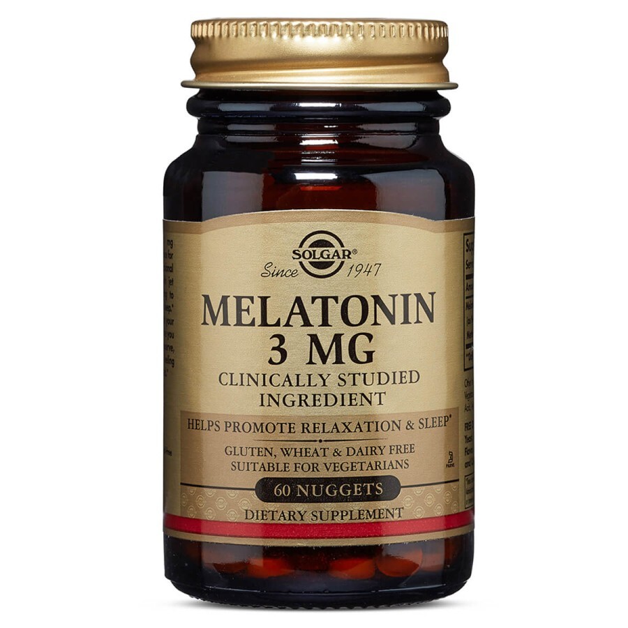 Мелатонин 3 мг Solgar 60 жевательных таблеток: цены и характеристики