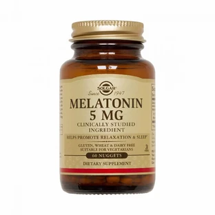 Мелатонин Melatonin Solgar 5 мг 60 жевательных таблеток