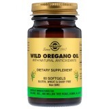 Масло Орегано с Натуральными антиоксидантами Wild Oregano Oil Solgar 60 желатиновых капсул