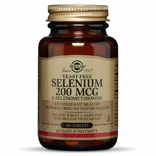 Селен (Селенометионин) Selenium Yeast-Free Solgar 200 мкг 100 таблеток