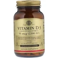 Вітамін D3 Vitamin D3 55 mcg (2200 МО) Solgar 100 вегетаріанських капсул