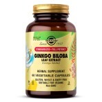 Экстракт листьев гинкго билобы Ginkgo Biloba Leaf Extract Solgar 60 гелевых капсул: цены и характеристики