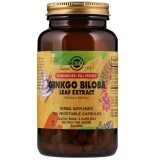 Экстракт листьев гинкго билобы Ginkgo Biloba Leaf Extract Solgar 180 гелевых капсул