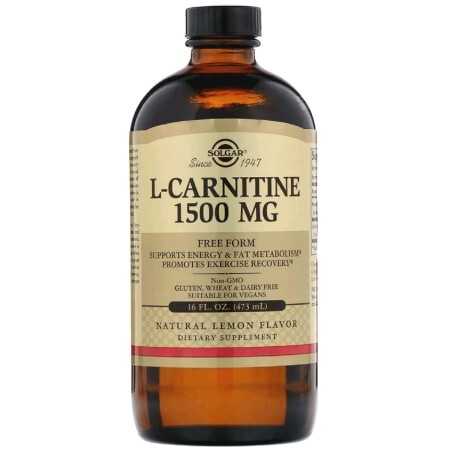 L-Карнитин Solgar 1500 мг Лимонный Вкус 473мл
