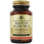 Биотин (В7) 10 000 мкг Biotin Solgar 60 вегетарианских капсул: цены и характеристики