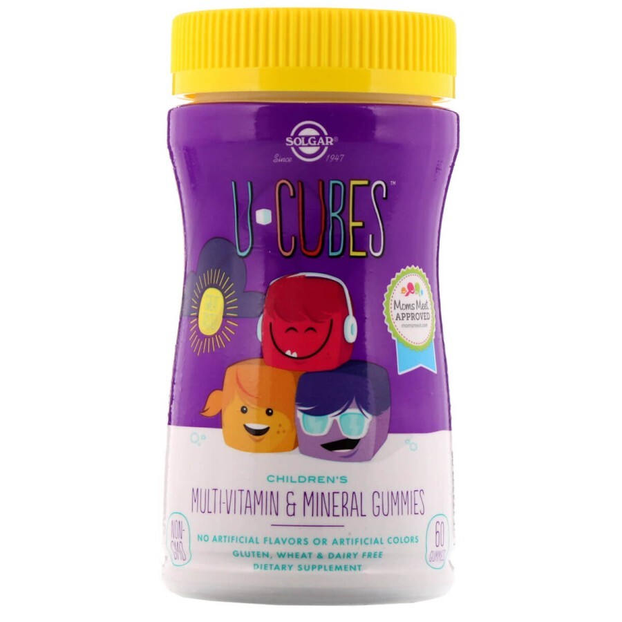 Мультиминеральный и мультивитаминный комплекс для Детей U-Cubes Solgar 120 желейных конфет: цены и характеристики