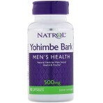 Йохимбе Yohimbe Bark Natrol 500 мг 90 капсул: ціни та характеристики