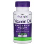 Вітамін D3 Максимальна сила дії 10 000 МО Natrol 60 таблеток: ціни та характеристики